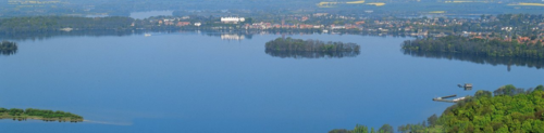 View of the great Plöner lake and the Plöner castle